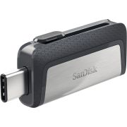 Sandisk Ultra Dual Drive USB Type-C 128 GB 128GB USB 3.0 (3.1 Gen 1) Type-A/Type-C Zwart, Zilver USB