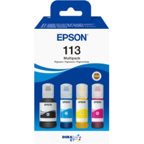 Epson 113 Multipack Zwart, Cyaan, Magenta, Gele inktcartridge voor Ecotank