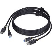 StarTech.com 1,8m DisplayPort en USB KVM Kabel, 5Gbps, 4K 60Hz, HDR10, DP 1.2 en USB Combo Kabel voo