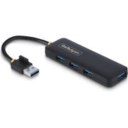 StarTech.com 4-Port USB-A Hub, 5Gbps, Bus Powered, Compacte Travel Mini USB Hub, Multi-Port USB 3.0