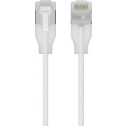 Ubiquiti UACC-Cable-Patch-EL-C6A-12M-W netwerkkabel Doorschijnend, Wit Cat6a