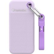 Verbatim Pocket - Zomereditie Paars met 2 rubberen hoezen (wit & paars) - 1TB externe SSD