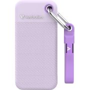 Verbatim Pocket - Zomereditie Paars met 2 rubberen hoezen (wit & paars) - 2TB externe SSD