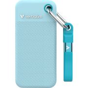 Verbatim Pocket - Zomereditie Polar Blue met 2 rubberen hoezen (Zwart & Polar Blue) - 1TB externe SSD