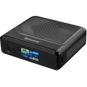 Sandberg 421-25 powerbank Lithium-Polymeer (LiPo) 20000 mAh Draadloos opladen Zwart