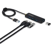 StarTech.com 4-Port USB-A Hub, 5Gbps, Bus Powered, USB-A naar 4x USB-A Mini USB Hub, Extra Lange 61c