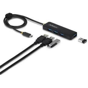 Startech .com 4-Port USB-C Hub, 5Gbps, Bus Powered, USB-C naar 4x USB-A Mini USB Hub, Extra Lange 61c