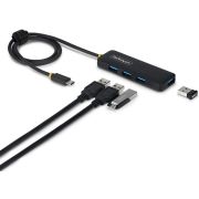 StarTech.com 4-Port USB-C Hub, 5Gbps, Bus Powered, USB-C naar 4x USB-A Mini USB Hub, Extra Lange 61c