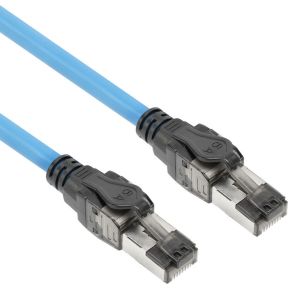 ACT Blauw 70 meter S/FTP CAT6A B2ca PoE++ 100W solid prefab installatiekabel. RJ45 male ? male