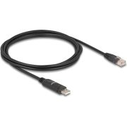 DeLOCK 64304 seriële kabel Zwart 1,8 m USB Type-A RS-232