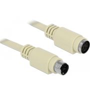 DeLOCK 85805 PS/2-kabel 1,8 m 6-p Mini-DIN Beige