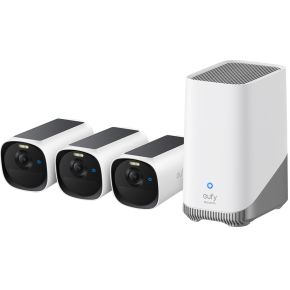 Eufy eufyCam E40 3-Cam Kit + HomeBase S280 Kogel (vorm) IP-beveiligingscamera Buiten 2688 x 1520 Pix