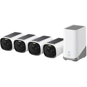 Eufy eufyCam E40 4-Cam Kit + HomeBase S280 Kogel (vorm) IP-beveiligingscamera Buiten 2688 x 1520 Pix