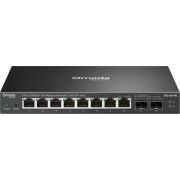 TP-Link ES210X-M2 netwerk- Managed 2.5G Ethernet (100/1000/2500) Bureaublad-/wandmontage Zwart netwerk switch