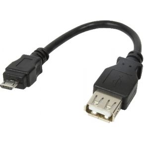 LogiLink AU0030 kabeladapter/verloopstukje USB A (f) naar micro USB (m)