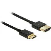 DeLOCK 84777 HDMI kabel 1,5 m HDMI Type A (Standaard) HDMI Type C (Mini) Zwart
