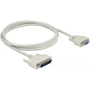 DeLOCK 85524 seriële kabel Beige 2 m D-Sub 25 Pin D-Sub 9 Pin