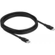 DeLOCK 86638 mobiele telefoonkabel Zwart 2 m USB C Lightning