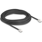 DeLOCK 90621 telefoonkabel 10 m Zwart