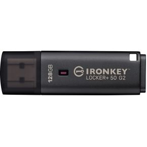 Kingston Technology IronKey 128GB Locker Plus 50 G2, FIPS 197, AES-256