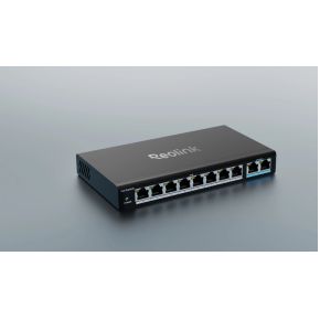 Reolink 8 PORT POE SWITCH 120W Unmanaged Gigabit Ethernet (10/100/1000) Power over Ethernet (PoE) 1U
