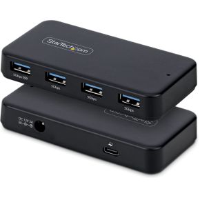 Startech StarTech.com 4-Port USB-A Hub, 5Gbps, Self Powered, 2-in-1 USB-C en USB-A Host Kabel, 1x BC 1.2 Char