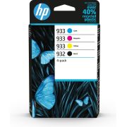 HP 932 zwarte/933 cyaan/magenta/gele originele inkt, 4-pack