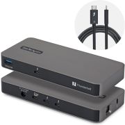 StarTech.com 4-Port Thunderbolt&trade; 5 Hub met Thunderbolt&trade; Share KVM, 80/120Gbps, 8K Multi-