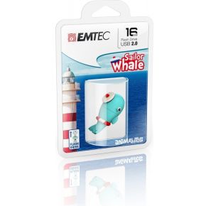 Emtec Sailor Whale 16 GB 16GB USB 2.0 Type-A Blauw USB flash drive