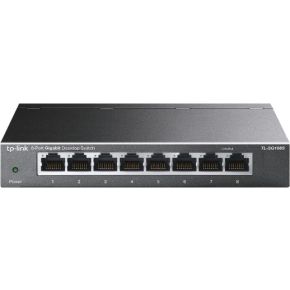 TP-Link TL-SG108S(UN) netwerk-switch Unmanaged Gigabit Ethernet (10/100/1000) Desktop Zwart