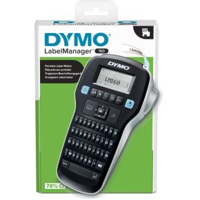 DYMO LabelManager 160-labelmaker | Draagbare labelprinter met AZERTY-toetsenbord | Inclusief zwart-w