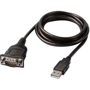 Lindy 43413 seriële kabel Grijs 1,5 m USB Type-A RS-232