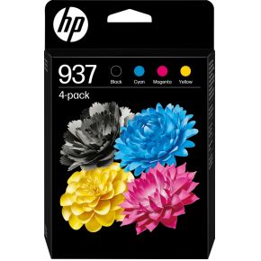 HP 937 originele CMYK-inktcartridge 4 stuks