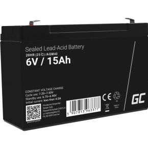 Green Cell AGM40 UPS-accu VRLA AGM 6 V 15 Ah