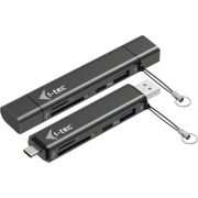 i-tec USB-C/USB-A Dongle SD, TF and 2x USB (1x USB-A, 1x USB-C)