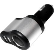 LogiLink-PA0131-Auto-Zwart-Zilver-oplader-voor-mobiele-apparatuur