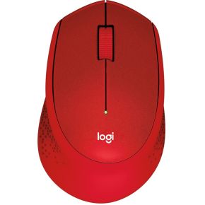 Logitech M330 Silent Plus Rood Draadloze muis