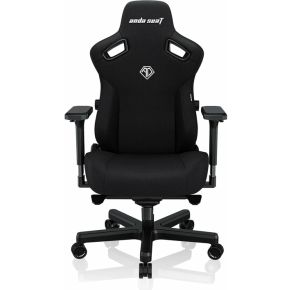 AndaSeat Kaiser Series 3 Premium Large Gaming Stoel Zwart Fabric Met Magnetisch Kussen