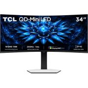 TCL 34C2A 34" WQHD 200Hz Curved QD-Mini-LED VA Gaming Monitor