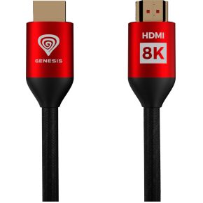 GENESIS NKA-1993 HDMI kabel 3 m HDMI Type A (Standaard) Zwart, Rood