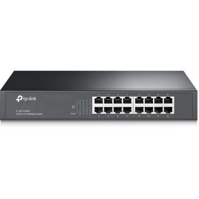 TP-Link TL-SF1016DS netwerk-switch Unmanaged Fast Ethernet (10/100) 1U Zwart
