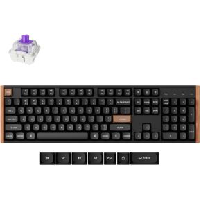 Keychron K10 HE Zwart Hout Magnetic Switch Draadloos Hall Effect Toetsenbord
