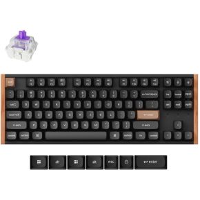 Keychron K8 HE Zwart Hout Magnetic Switch Draadloos Hall Effect Toetsenbord