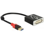 DeLOCK 62737 0.2m DVI-I Zwart video kabel adapter