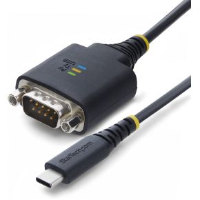 StarTech.com 30cm USB-C naar Serieel Adapter Kabel, COM Retentie, FTDI Chipset, USB Type-C naar DB9