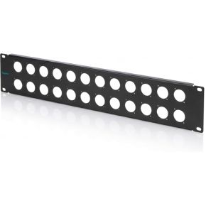 Digitus 2U rack panel for 24 x D-Type modules Aansluitingspaneel