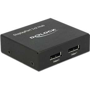 Delock 87691 DisplayPort 1.2-splitter 1 x DisplayPort in > 2 x DisplayPort uit 4K
