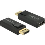 Delock 65571 Adapter DisplayPort 1.2 male > HDMI female 4K Passief zwart