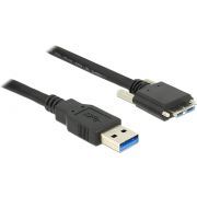 Delock 83599 Kabel USB 3.0 type A male > USB 3.0 type Micro-B male met schroeven 3 m