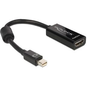 Delock 65099 Adapter mini DisplayPort 1.1 male > HDMI female Passief zwart